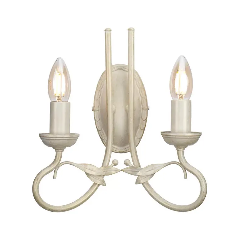 Szezonális akció Elstead Lighting OLIVIA OV2-IVORY-GOLD Fali lámpa 2x60W/E14
