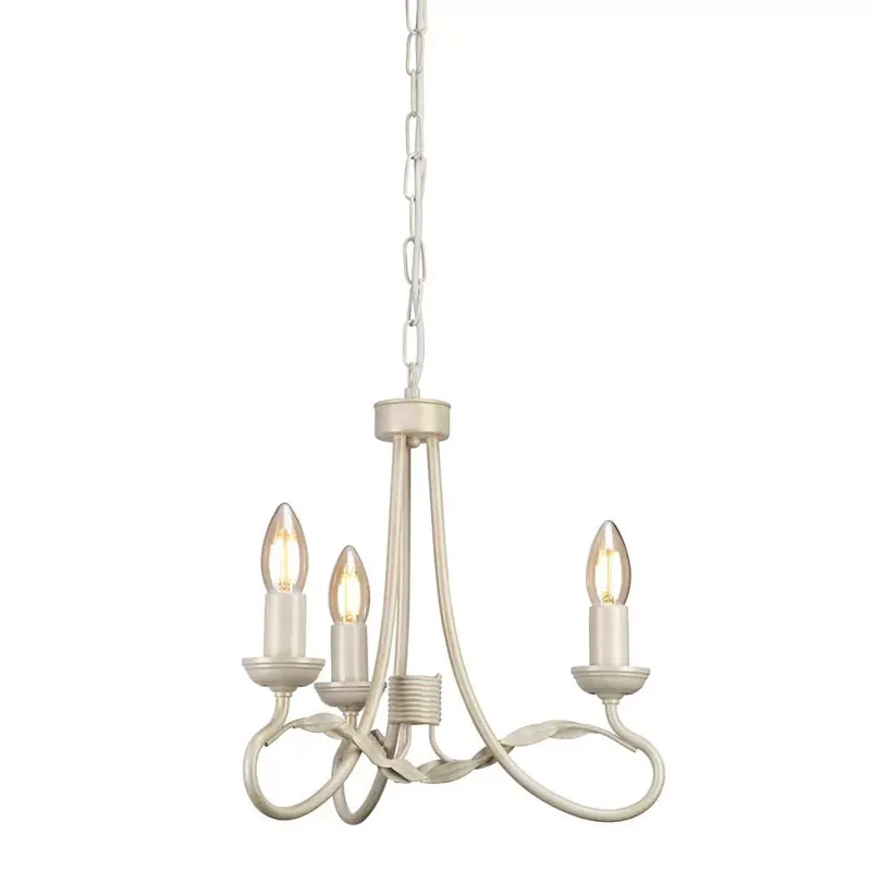 Árcsökkenés Elstead Lighting OLIVIA OV3-IVORY-GOLD Csillár 3x60W/E14