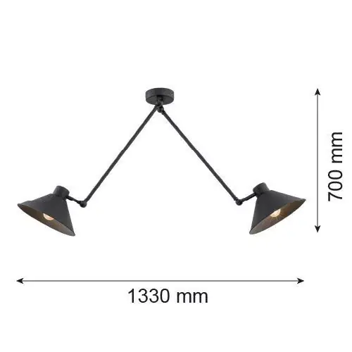 Argon ALTEA 862 Függőlámpa 2x15W/E27 IP20 Azonnali szállítás