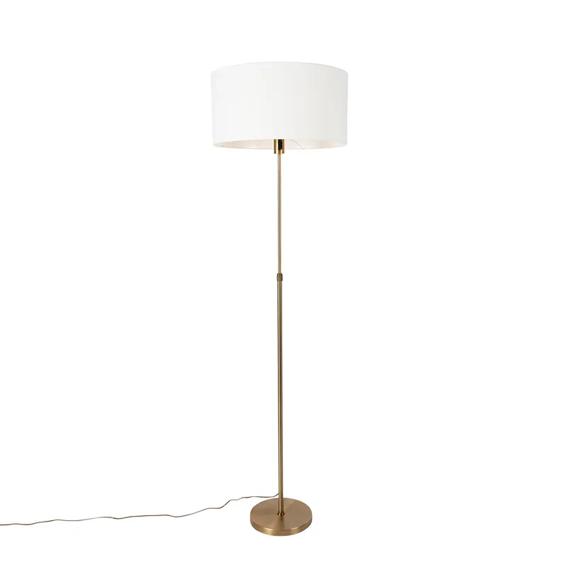 Árengedmény Állólámpa állítható bronz árnyékolóval fehér 50 cm - Parte