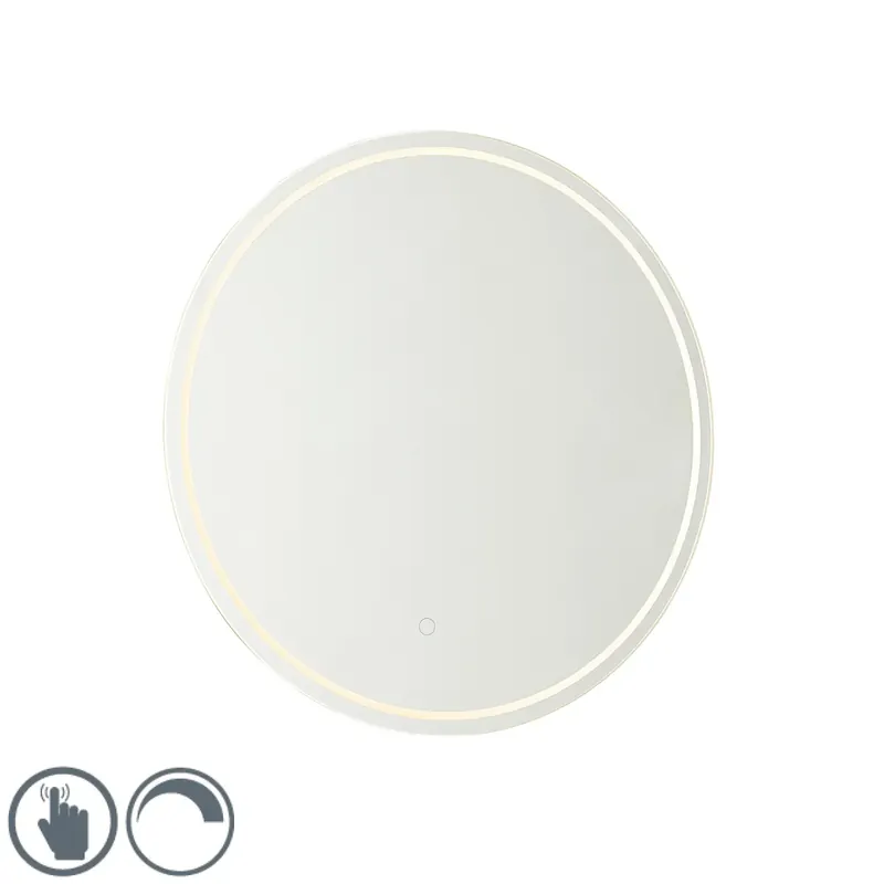 Modern fürdőszobai tükör 60 cm LED-del és érintőképernyős fényerő-szabályozóval - Sebas Árcsökkenés