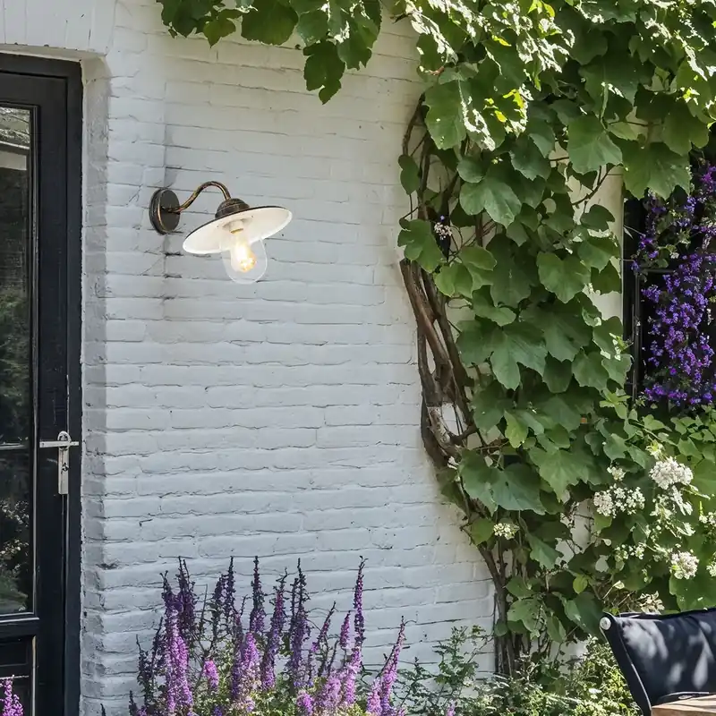 Rusztikus kültéri fali lámpa antik arany IP44 - Kansas Outlet