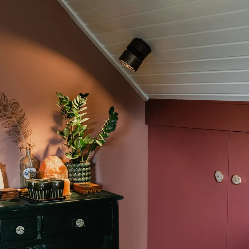 Modern spotlámpa sötét bronz kerek állítható - Go Nine Árengedmény