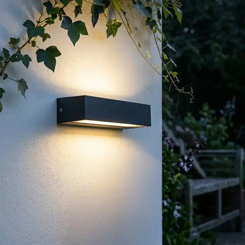 Expressz kézbesítés Modern fali lámpa fekete, IP65 LED-del - Steph