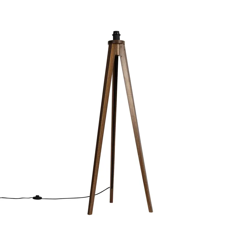 Végkiárusítás Rusztikus állólámpa állvány dióból - Tripod Classic