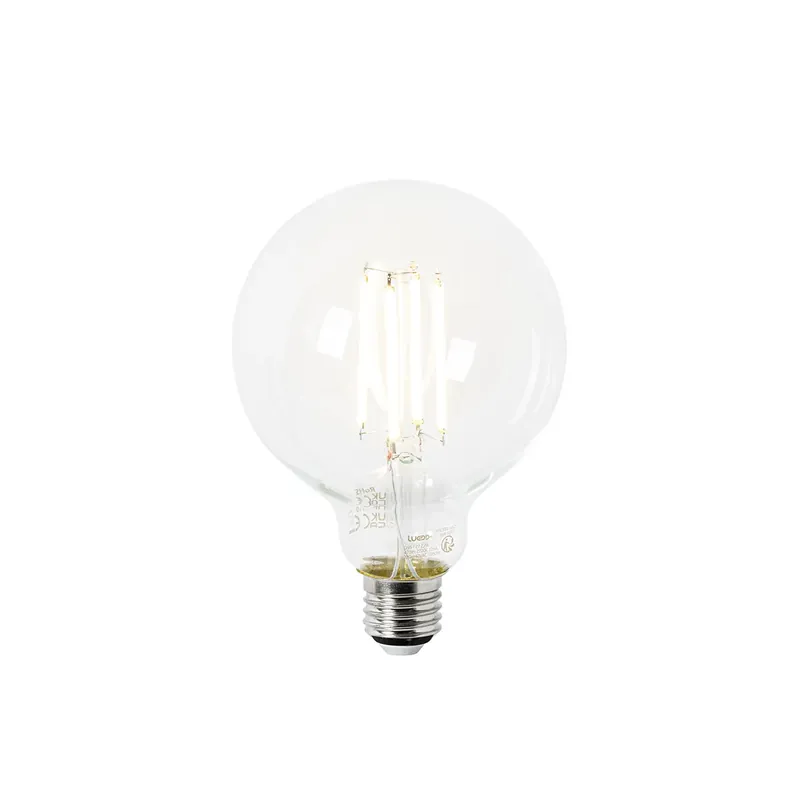 Expressz szállítás E27 LED izzó G95 átlátszó 2.2W 470lm 2700K