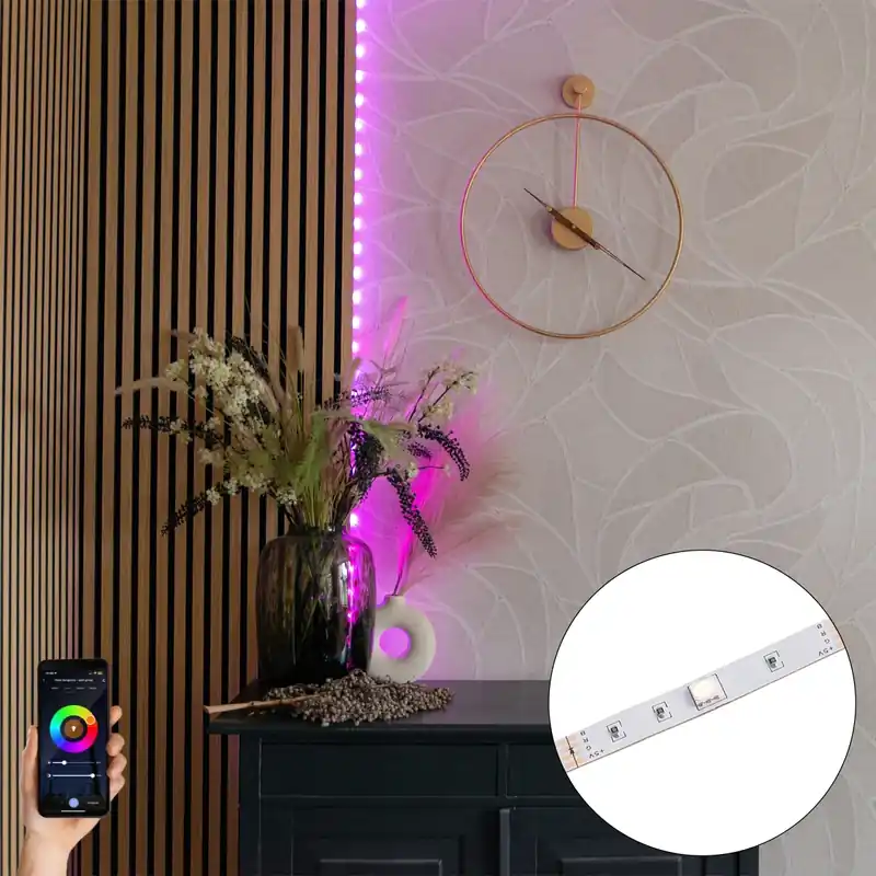 Akciós ár Okos LED szalag RGB 2 méter 5W