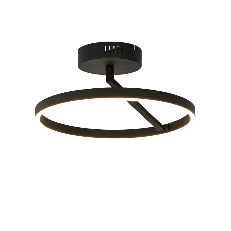 Design mennyezeti lámpa fekete, beépített LED-del, 3 fokozatú fényerőszabályzóval - Anello Legnépszerűbb