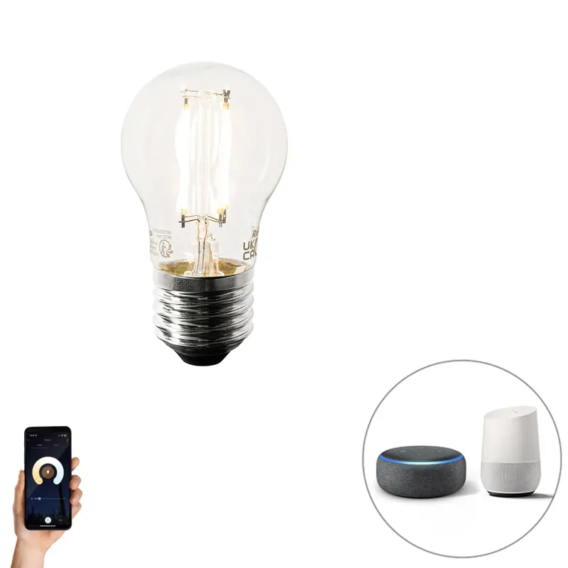 Okos E27 LED izzó P45 4,5W 470lm 1800-4000K Expressz szállítás