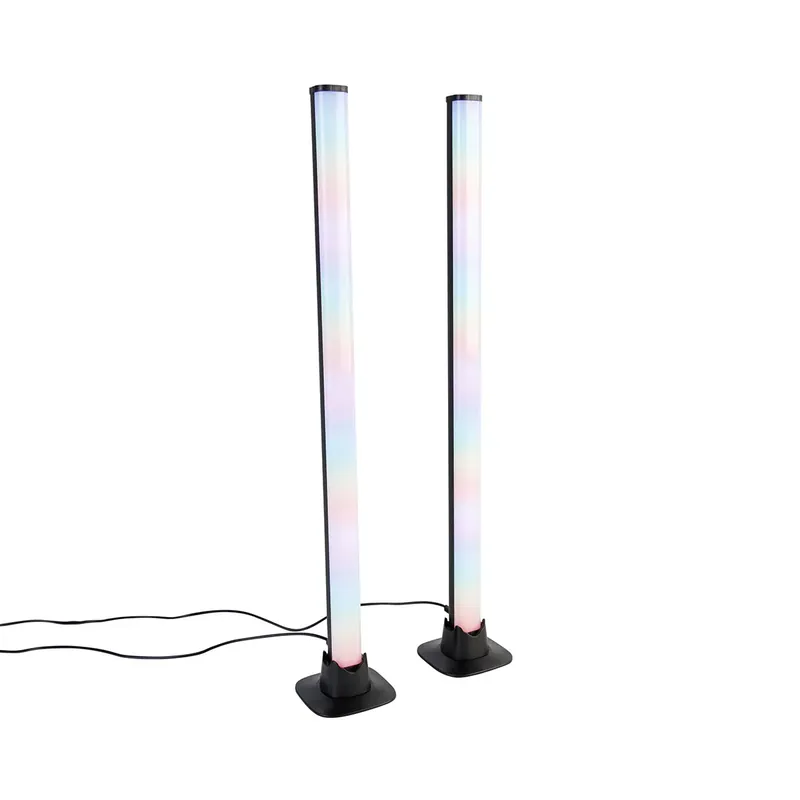 Utolsó esély Asztali lámpa fekete, LED-del, távirányítóval és RGB-vel - Arnold