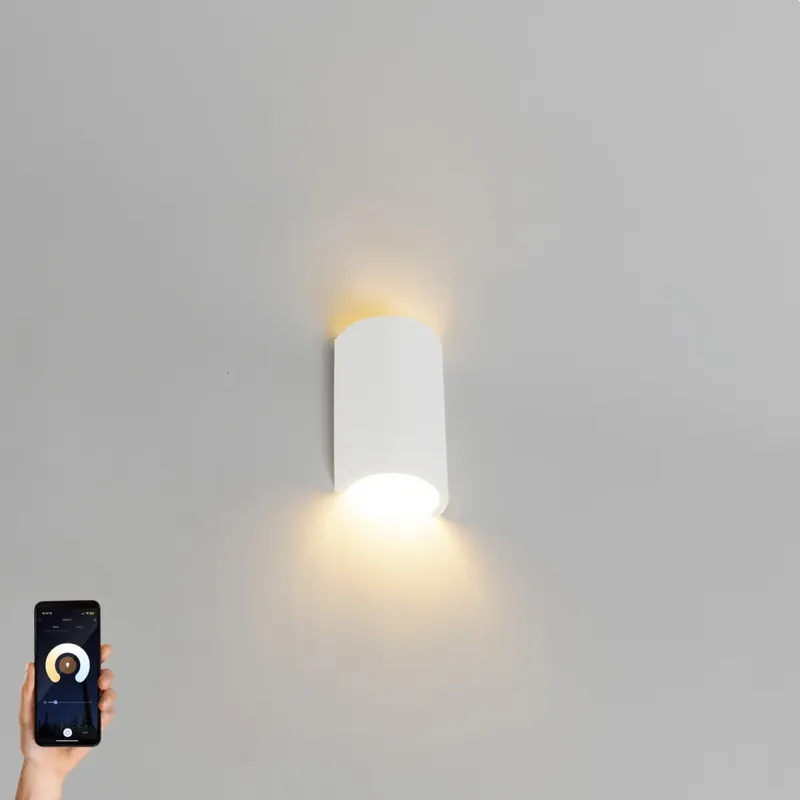 Kedvezmény Modern fehér fali lámpa, integrált Wifi-vel és G9 foglalattal - Colja Novo