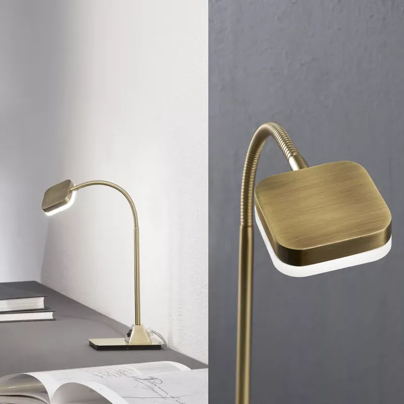 STENO modern LED asztali lámpa patina Exkluzív ajánlat