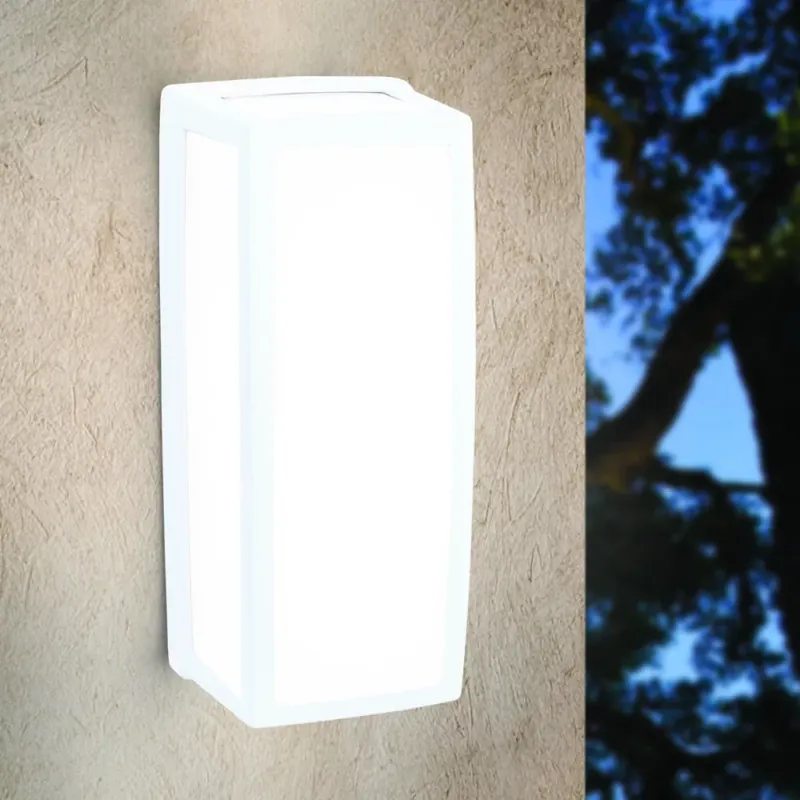 Újdonság Bob modern, fehér kültéri LED fali lámpa