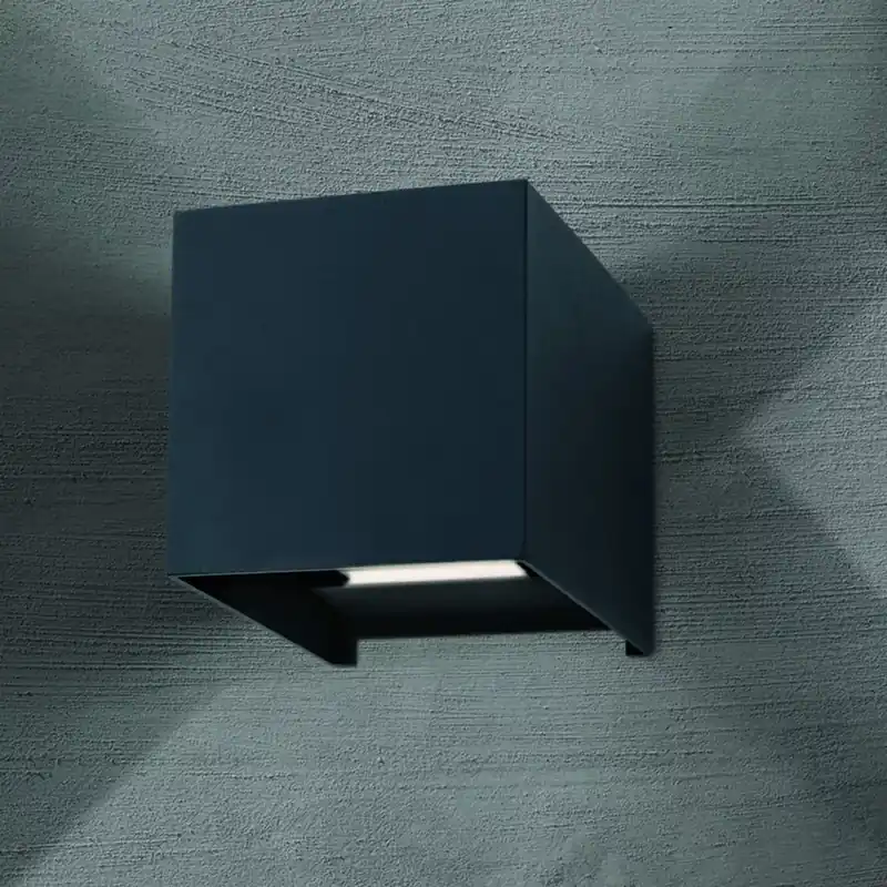 Ajánlat CUBE indirekt LED kültéri fali lámpa,antracit színű