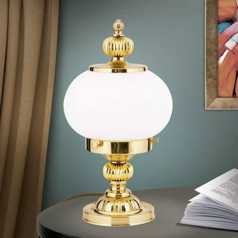 Wiener Nostalgie asztali lámpa,réz, 33cm Legnépszerűbb