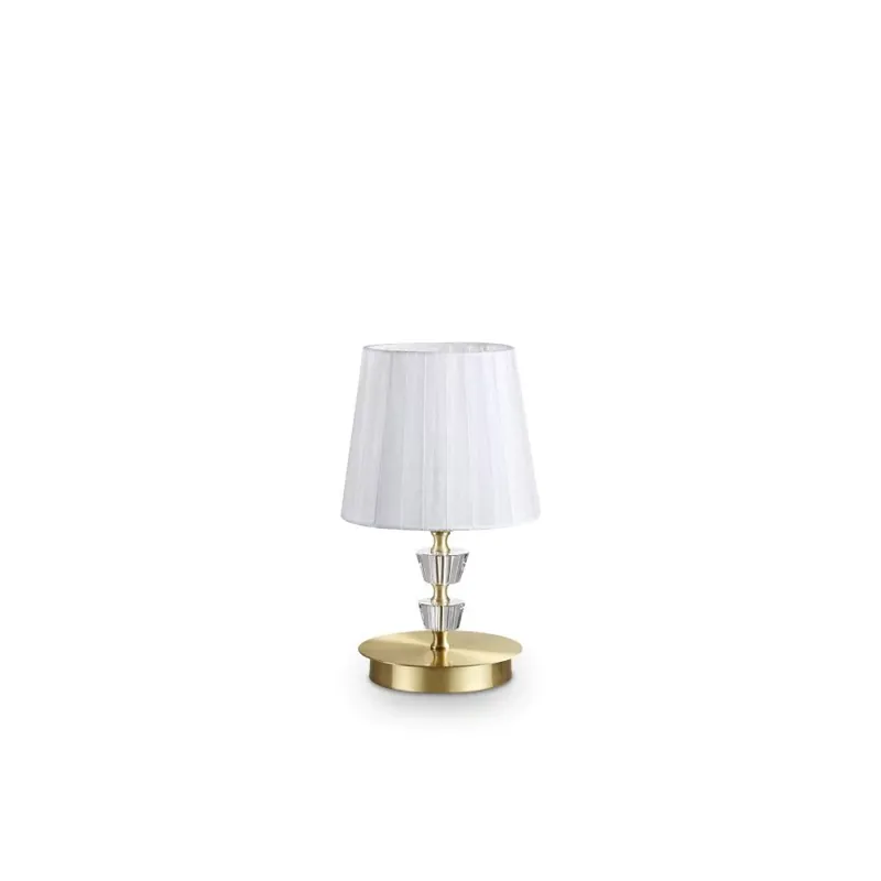Akciós ár IdealLux 197753 PEGASO TL1 SMALL OTTONE SATINATO komód lámpa