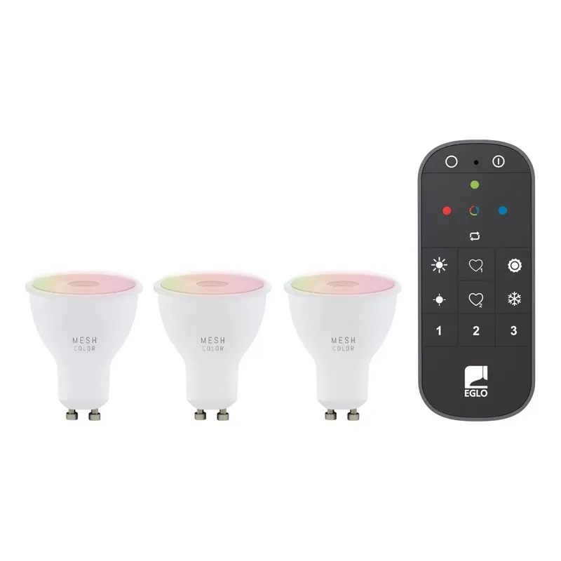 LED ZIG-RGB GU10 4,5W 345lm opál 3db Eglo-110309 Kihagyhatatlan ajánlat