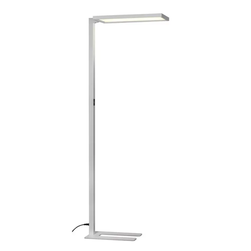 WORKLIGHT FL ezüst 79w 7600lm 4000k cri80 80° szabadon álló mozgás és fényérzékelős dimmelhető professzionális munkaasztal megvilágító állólámpa Biztonságos fizetés