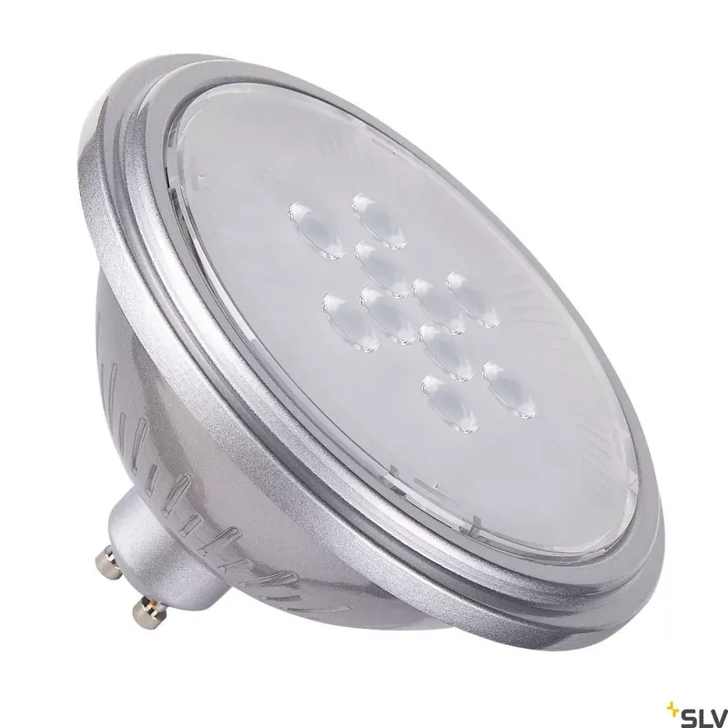 Árengedmény QPAR111 GU10 LED ezüst 7.3W 4000K CRI90 40° 560lm LED izzó