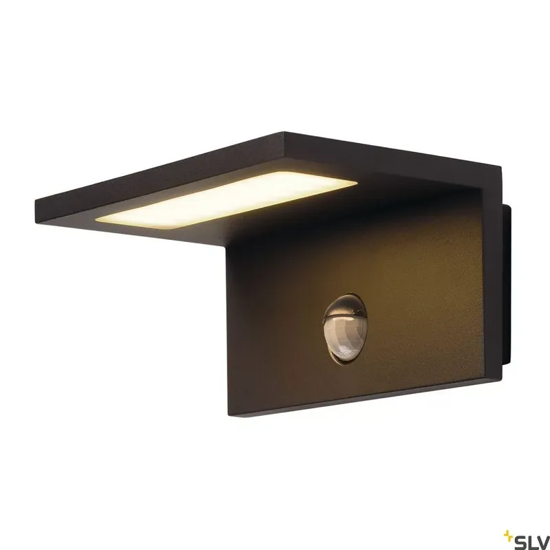 ANGOLUX SENSOR WL IP44 antracit IP44 10W 3000K mozgásérzékelős kültéri fali LED lámpa Kiárusítás