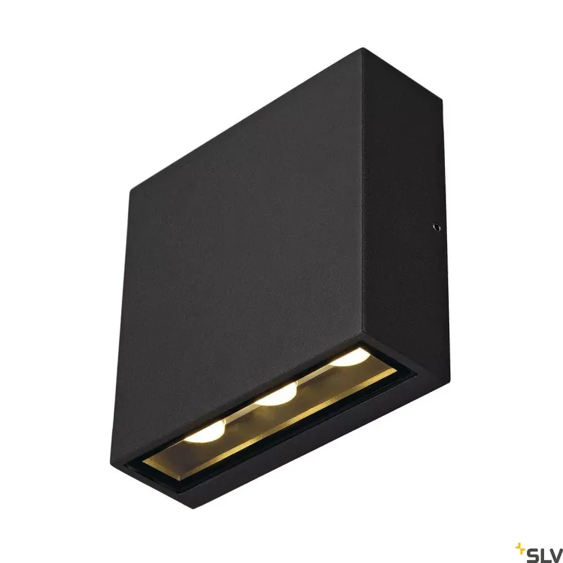 Biztonságos fizetés BIG QUAD LED antracit IP54 8,2W 3000K kültéri fali lámpa