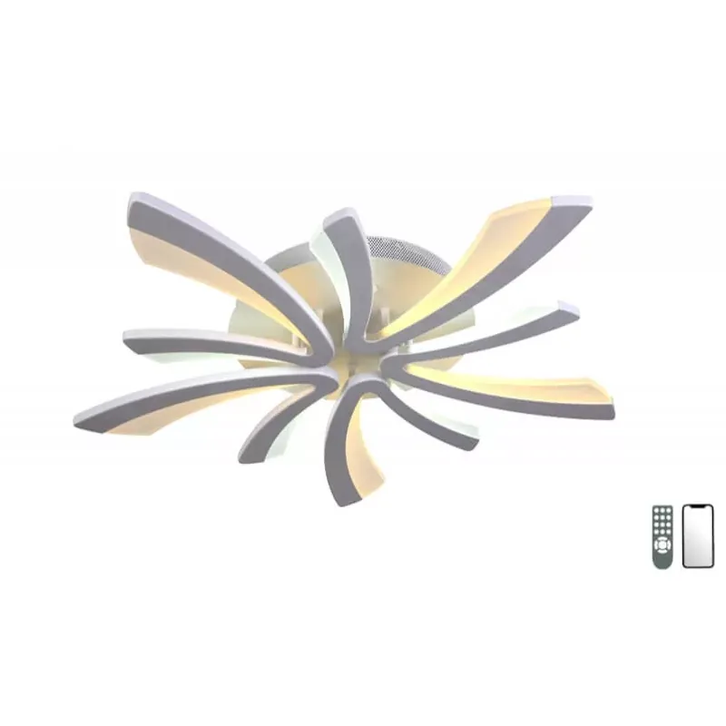 Azonnal elérhető Lucero Nicholas 6061-5-W távirányítós, smart mennyezetlámpa, 110W LED, 3000K-6500K, 7700 lm