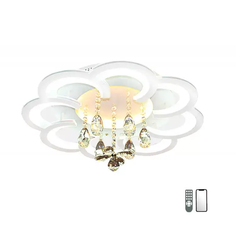 Lucero Mara 6070-XW távirányítós, smart mennyezeti lámpa, 72W LED, 3000K-6500K, 7560 lm Kihagyhatatlan ajánlat