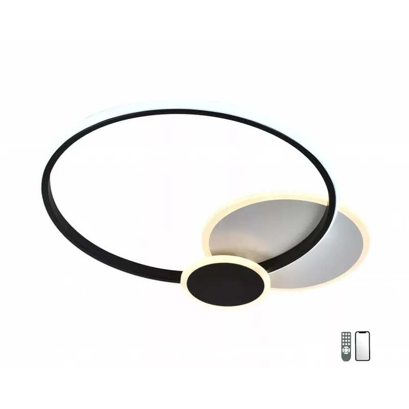 Lucero Zoe 5096 távirányítós, smart mennyezeti lámpa, 90W LED, 3000K-6500K, 6300 lm Kedvezményes ár