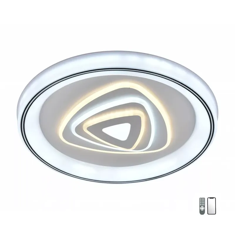 Lucero Emma 5084 távirányítós, smart mennyezeti lámpa, 110W LED, 3000K-6500K, 8800 lm Outlet