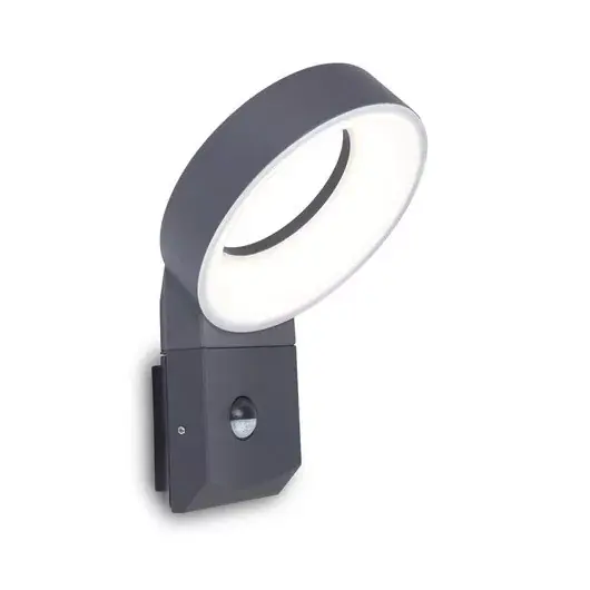 Lutec Meridian 6163S-PIR-3K-gr szenzoros kültéri falilámpa, 14W LED Árengedmény