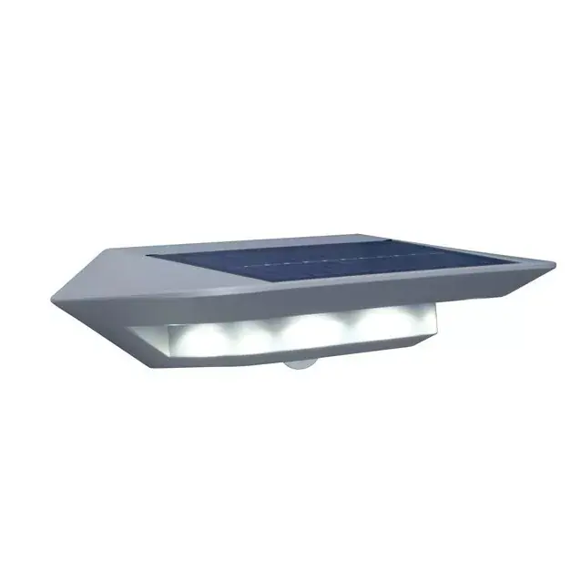 Lutec Ghost Solar P9014-si mozgásérzékelős falilámpa, 2,4W LED Prémium