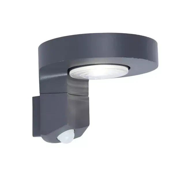 Lutec Diso P9067-PIR-gr mozgásérzékelős szolár falilámpa, 2W LED Expressz szállítás