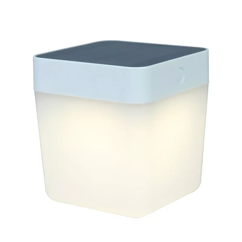 Lutec Table Cube P9080-3K-wh szolár asztali lámpa, 1W LED Biztonságos fizetés