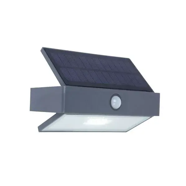Lutec Arrow P9106 napelemes kültéri falilámpa mozgásérzékelővel, 2,3W LED Vásárlói kedvenc