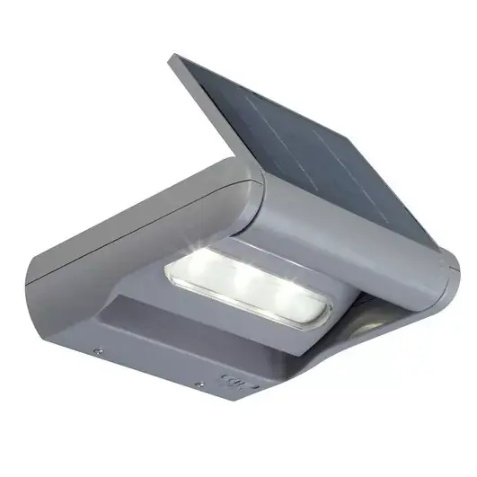 Lutec Mini Ledspot 6144S-1-SL-si szolár kültéri falilámpa Kiárusítás