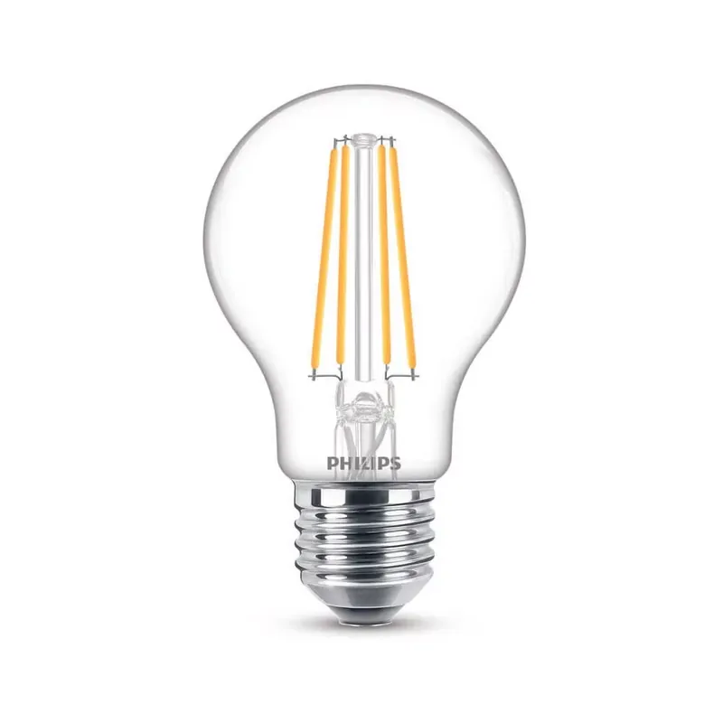 Philips A60 E27 filament LED körte fényforrás, 7W=60W, 2700K, 806 lm, 220-240V Ne maradj le