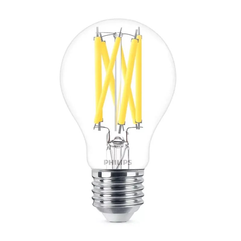 Philips A60 E27 filament LED körte fényforrás, dimmelhető, 10.5W=100W, 2200-2700K, 1521 lm, 220-240V Olcsóbb