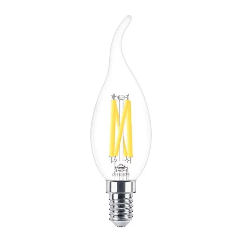 Philips BA35 E14 LED gyertya fényforrás, dimmelhető, 3.4W=40W, 2200-2700K, 470 lm, 220-240V Azonnal elérhető
