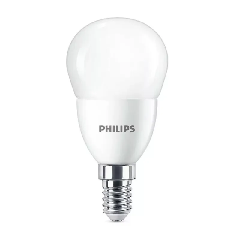 Olcsó Philips P48 E14 LED kisgömb fényforrás, 7W=60W, 2700K, 806 lm, 220-240V