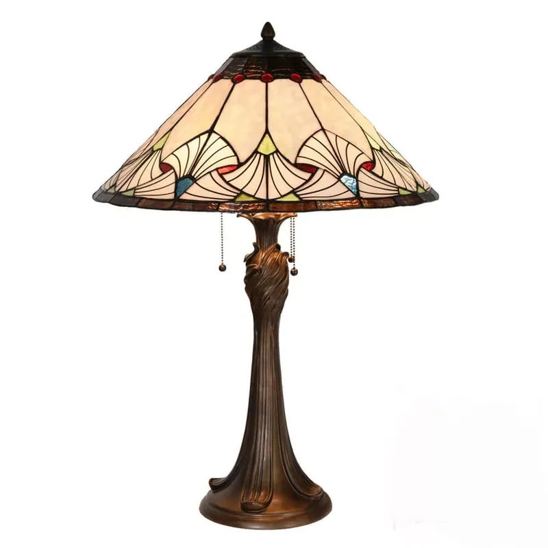 Biztonságos fizetés Filamentled Dunnet Tiffany asztali lámpa, 3x60W E27
