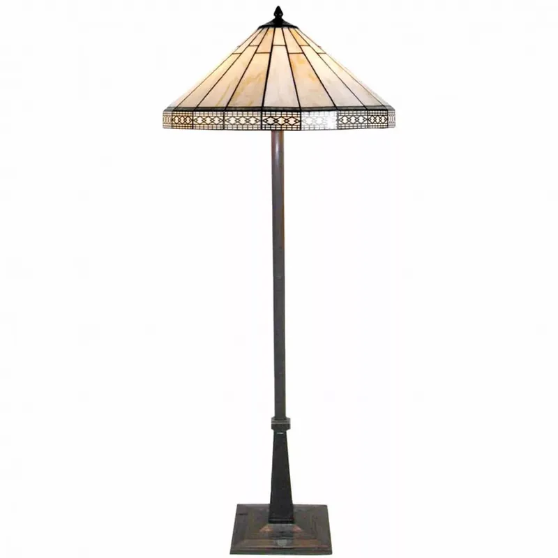 Végkiárusítás Filamentled Gotham Tiffany állólámpa, 2x60W E27