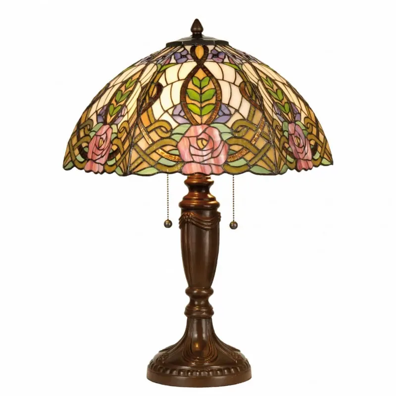Expressz kézbesítés Filamentled Rose 5370 Tiffany asztali lámpa, 2x60W E27