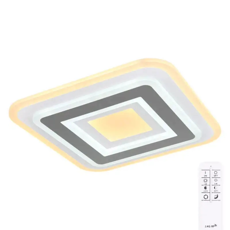 Expressz kézbesítés Globo SABATINO 48011-36Q távirányítós mennyezetlámpa, 36W LED, 2700K-6000K, 165-2320 lm
