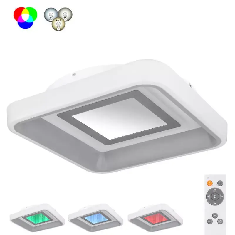 Globo ULLY 48026SH Smart Home mennyezetlámpa, 24W LED, 2700-6000K, 1200 lm + RGB LED, Alexa kompatibilis Prémium
