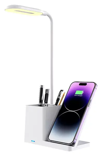 Akció Rábalux CERIE 74233 érintőkapcsolós íróasztali lámpa telefontöltővel, 4W LED, 3000K-4000K-6500K, 200 lm
