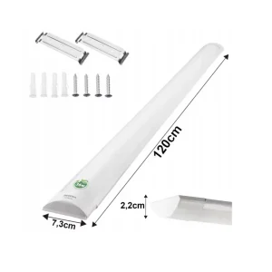 Korlátozott ajánlat Berge Batten Led 36 W 120 cm 4000K falon kívüli fehér lámpa