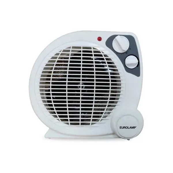 Végkiárusítás Eurolamp Ventilátoros fűtőtest, 1000/2000W, fehér