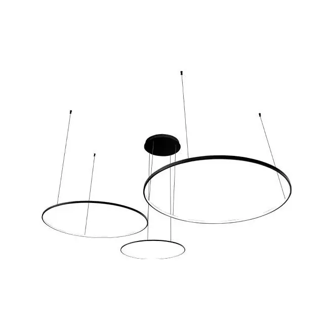 MasterLED Hodo LED csillár 40/60/80cm 116W fekete Szuper akció