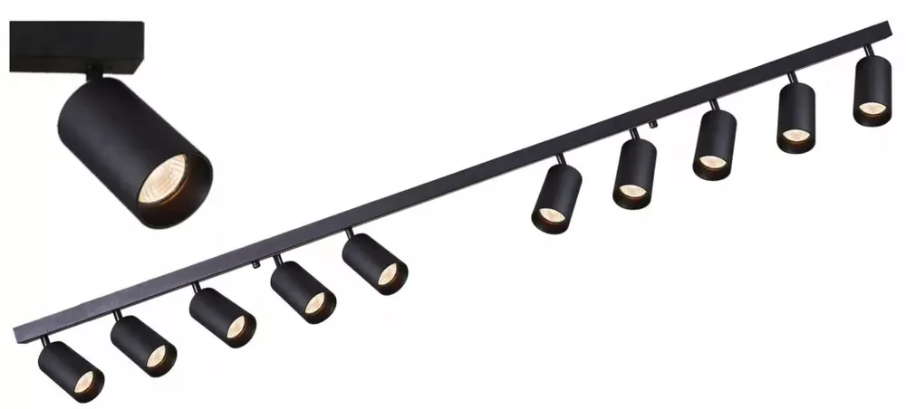 Berge GU10 lámpa VIKI-L 10 spotlámpa fekete Outlet