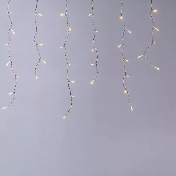 Eurolamp 3m-es összekapcsolható LED jégcsap fényfüzér, IP44, Zöld kábel Korlátozott ajánlat